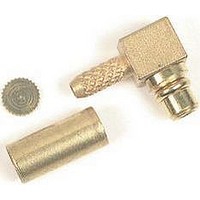 RF/COAXIAL, MMCX PLUG, R/A, 50OHM, CRIMP