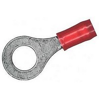 TERMINAL, RING TONGUE, 5/16IN, CRIMP RED