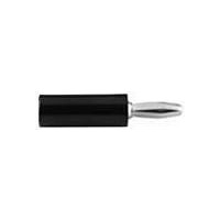 BANANA PLUG, 15A, SOLDER, BLACK