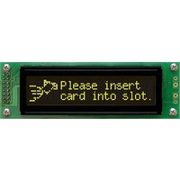 LCD Character Display Modules Black Background Yellow Text