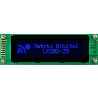 LCD Character Display Modules Black Background Blue Text
