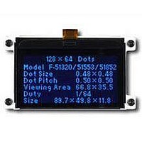 LCD MOD GRAPH 128X64 BLUE TRANSM