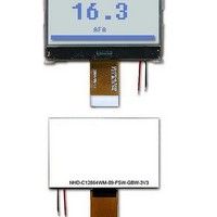 LCD Graphic Display Modules & Accessories 128 x 64 STN-GRAY 66 x 44 x 5.7