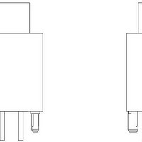 LED Circuit Board Indicators RED DIFFUSED VERTICAL