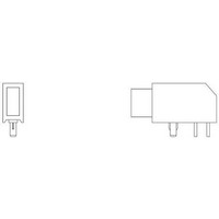 LED Circuit Board Indicators AMBER DIFFUSED RIGHT ANGLE