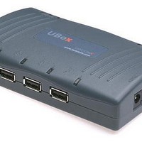 Interface Modules & Development Tools UBox 4100 4 Port USB Dev Serv US 115VAC
