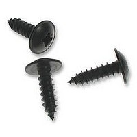 SCREW, POZI PAN, STEEL, BLK, #4X1/4