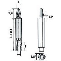 SPACER, 8/M3/2.1-PA