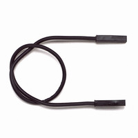 CORD .025 SQ PIN RCPT 6" BLACK