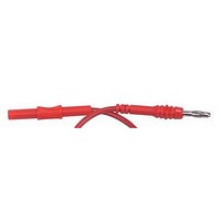 TEST LEAD, SINGLE, RED, 100CM, 1200V