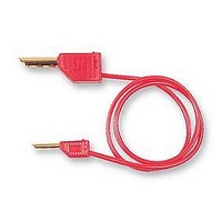 TEST LEAD, 4MM-2MM PLUG, RED, 0.3M