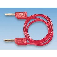 TEST LEAD, 2MM PLUG, RED, 0.3M