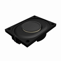 Speakers Neodymium Iron Boron 550±20%Hz 3W 80±3dBA 8±15%Ohm Oval Solder Pad