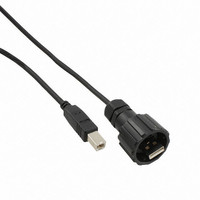 CONN USB PATCH CORD A-B PLUG 2M