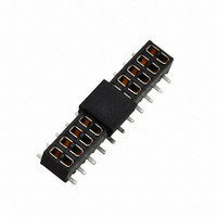 CONN 2MM SKT 22POS THRU-BRD SMD