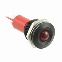 INDICATOR 12V 19MM PROMINENT RED