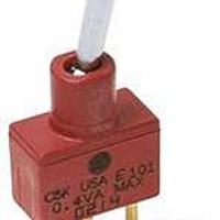 Toggle Switch,STRAIGHT,SPDT,ON-OFF-ON,PC TAIL Terminal,TOGGLE BAT,PCB Hole Count:7