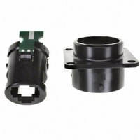 CONN RCPT SQ FLANGE-SOLDER BLK