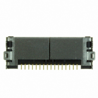 CONN RCPT 16PS .8MM R/A SMD GOLD