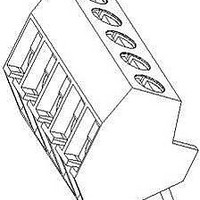 Terminal Block,6 Contacts,0.197 Pitch,PC TAIL Terminal