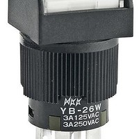 Pushbutton Switches DPDT ON-ON GREEN