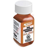 Protective Coating; red insulating varnish; class F thermal protect; 2 oz liquid