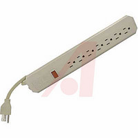 Surge Strip, 7 Outlets, 15 foot cord, 3 lines protected