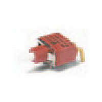 Pushbutton Switch,RIGHT ANGLE,SPDT,ON-(ON),PC TAIL Terminal,PCB Hole Count:5