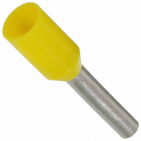 CONN FERRULE W TYPE 18AWG YELLOW