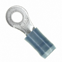 TERMINAL, RING TONGUE, #6, CRIMP, BLUE