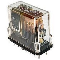 Plug-in Relay With Integral Locking Clip, 2 Pole Double Throw Circuit, 48 VDC Coil Voltage, Contact Current Rating AC 10 A, Contact Current Rating DC 10 A, PCB Mounting, General Relay