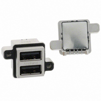 CONN RCPT USB STACK STD R/A PCB