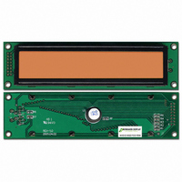 LCD MOD CHAR 1X16 ORN TRANSFL