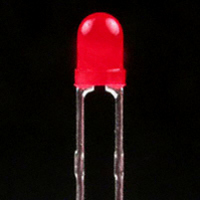 LED SS 3MM 640NM RED DIFF