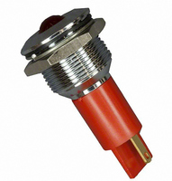 INDICATOR 12V 19MM PROMINENT RED