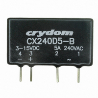 PCB SIP SSR 280Vac/5A, 3-15Vdc,ZC,NC