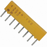 Resistor Network,Thick Film,3.3KOhms,100WV,2+/-% Tol,-100,100ppm-TC,7808-Case